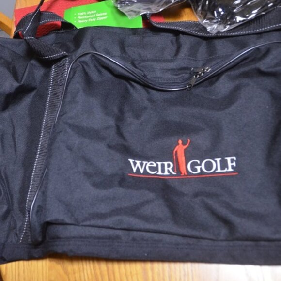 GOLF BAG  COVER Canada’s #1 Masters Green Jacket Mike Weir Nylon Bag Cover - Picture 1 of 8